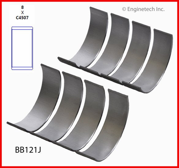 Enginetech BB121JSTD Full Connecting Rod Bearing Set for Mazda and Ford Engines