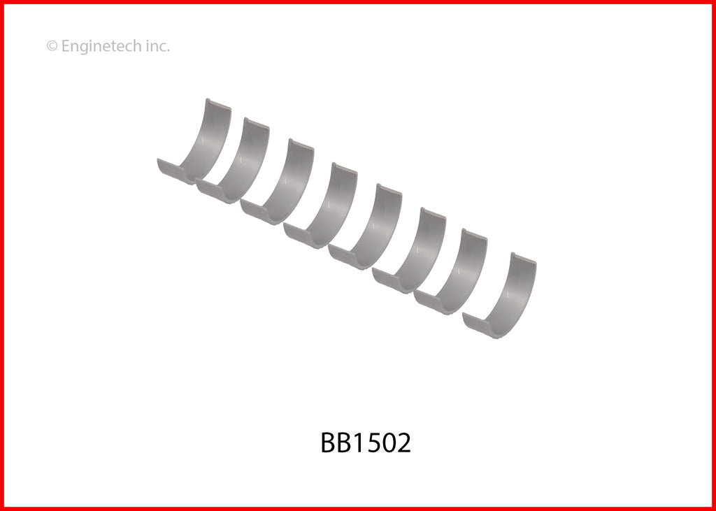 Enginetech BB1502STD Full Connecting Rod Bearing Set for Honda Models