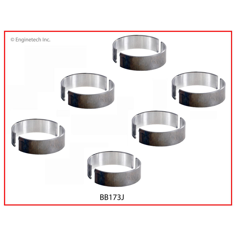 Enginetech BB173JSTD Engine Full Connecting Rod Bearing Set for Ford and Mazda Vehicles