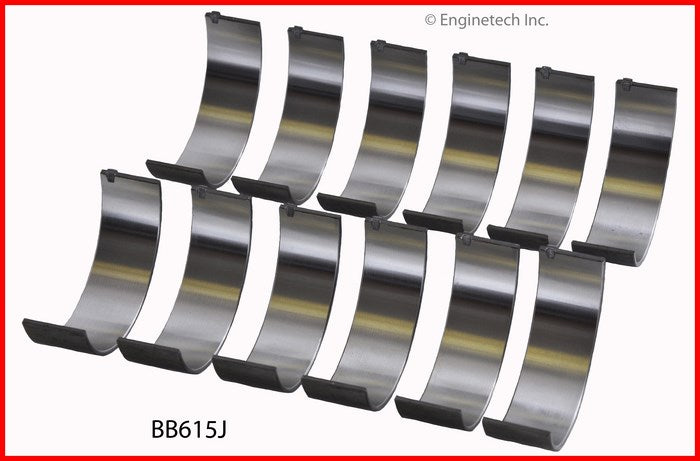 Enginetech BB615J010 Engine Full Connecting Rod Bearing Set for Chevrolet Vehicles