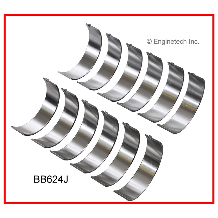 Enginetech BB624JSTD Engine Full Connecting Rod Bearing Set for 2004-2005 Buick, Chevrolet, and Pontiac Models
