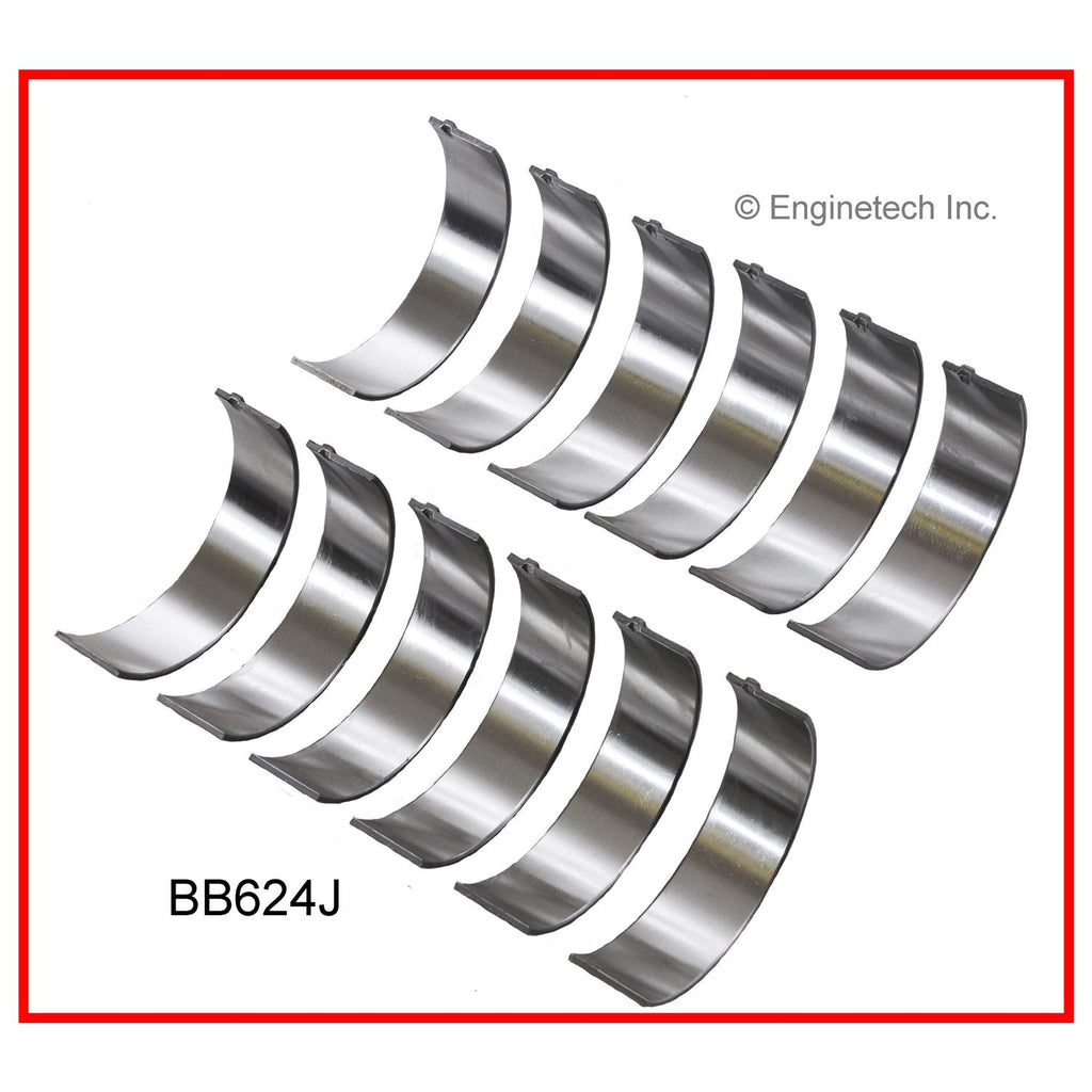 Enginetech BB624J030 Engine Full Connecting Rod Bearing Set for 2004-2005 Buick, Chevrolet, and Pontiac Models
