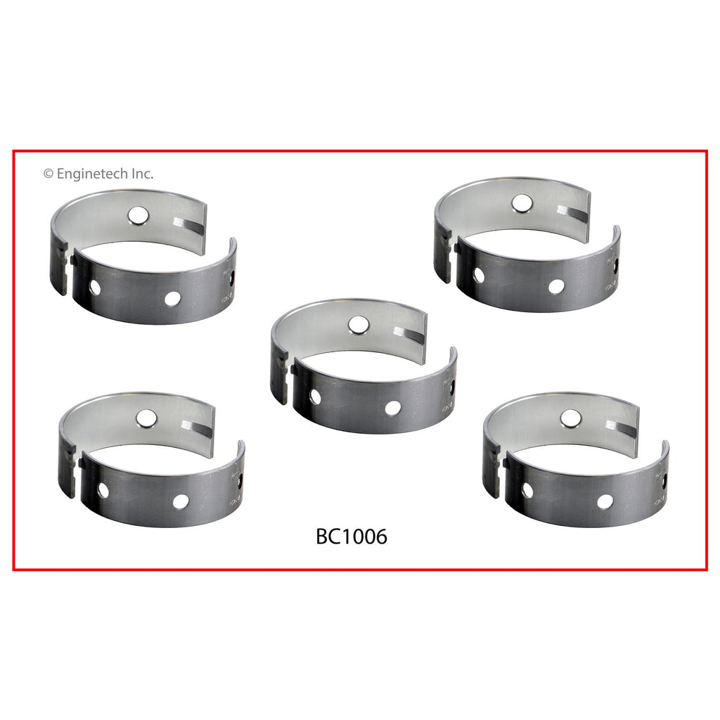 Enginetech BC1006STD Engine Full Crankshaft Main Bearing Set for Hyundai Applications