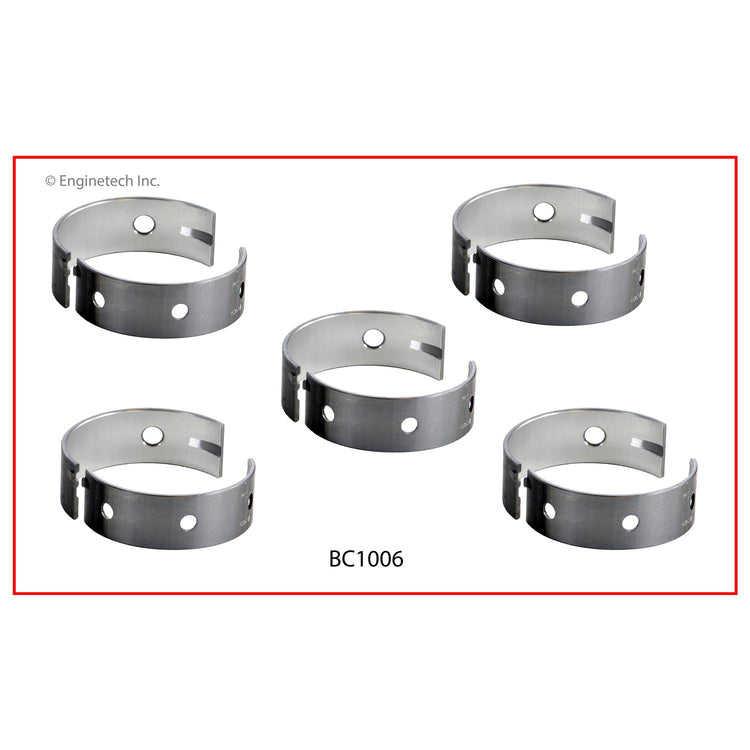 Enginetech BC1006STD Engine Full Crankshaft Main Bearing Set for Hyundai Applications