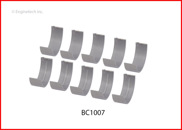 Enginetech BC1007.25 Engine Full Crankshaft Main Bearing Set for Honda Models