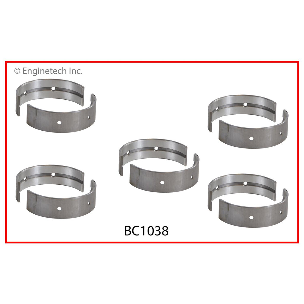 Enginetech BC1038STD Engine Full Crankshaft Main Bearing Set for Nissan Vehicles