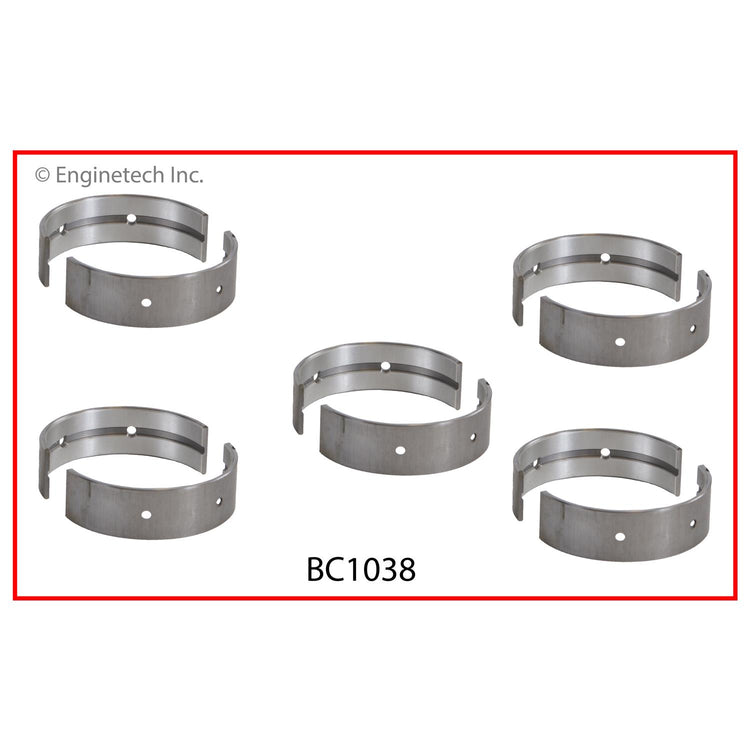 Enginetech BC1038STD Engine Full Crankshaft Main Bearing Set for Nissan Vehicles