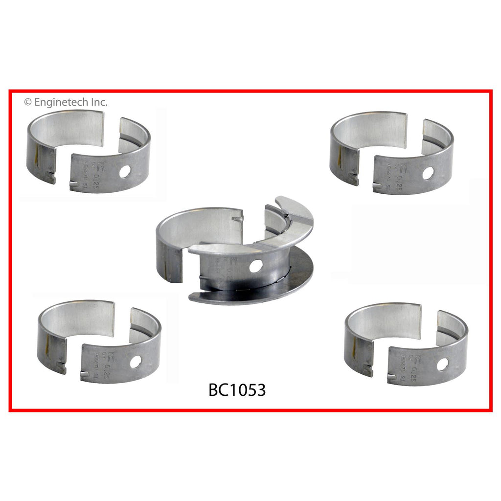 Enginetech BC1053.25 Engine Full Crankshaft Main Bearing Set for Mini Cooper (2002-2007)
