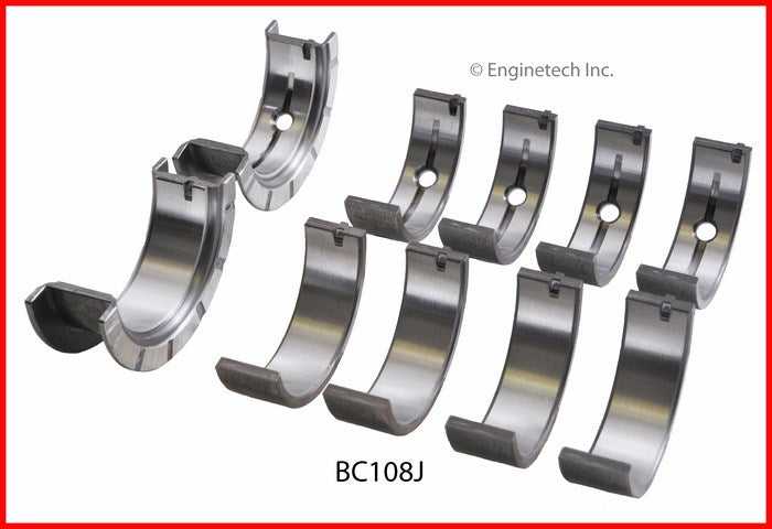 Enginetech BC108JSTD Engine Full Crankshaft Main Bearing Set for Select GM Vehicles