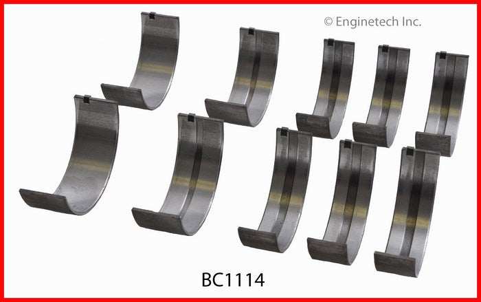 Enginetech BC1114STD Engine Full Crankshaft Main Bearing Set for Mazda and Ford Vehicles