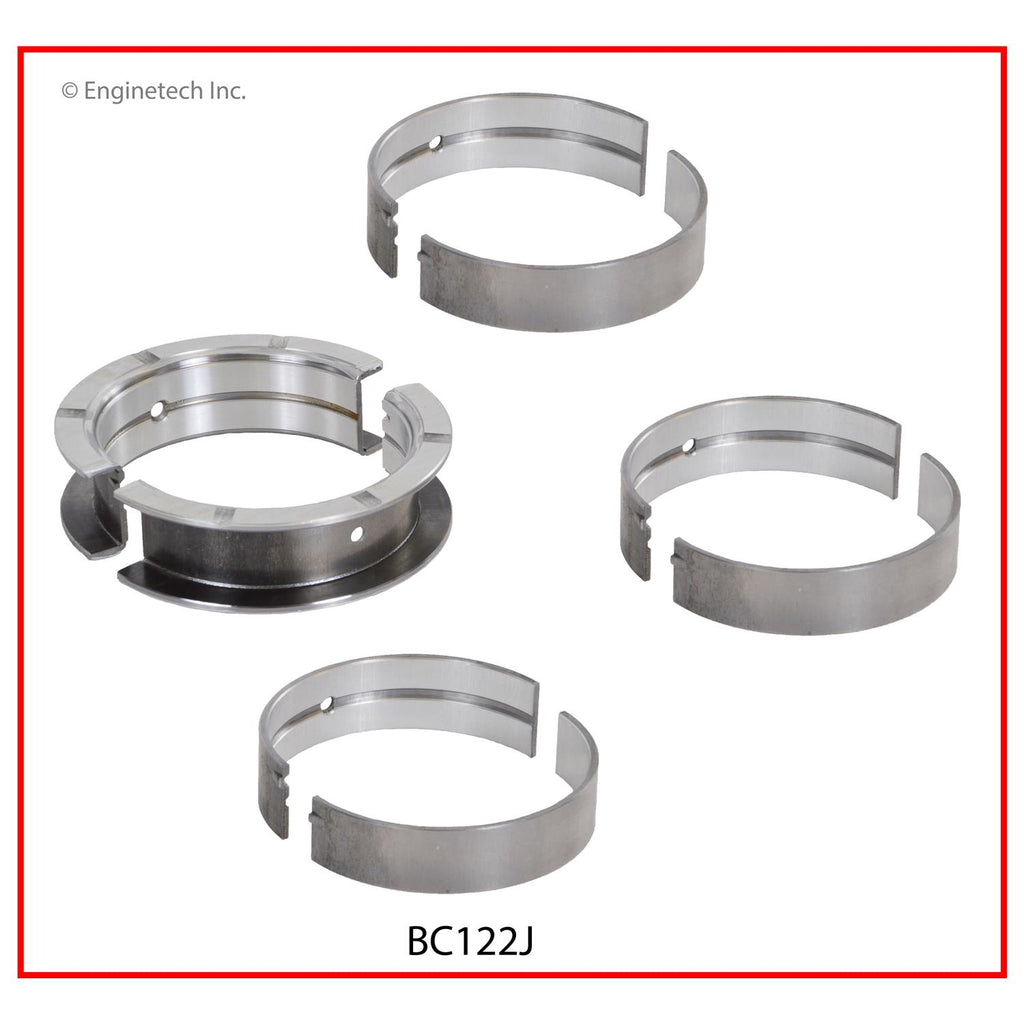 Enginetech BC122JSTD Engine Full Crankshaft Main Bearing Set for Select Saturn and Cadillac Models