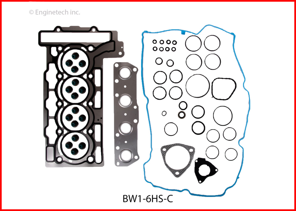 Enginetech BW1.6HS-C Engine Cylinder Head Gasket Set for Mini Cooper 2007-2010
