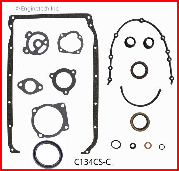 Enginetech C134CS-C Engine Lower End Gasket Set for GMC and Chevrolet Vehicles