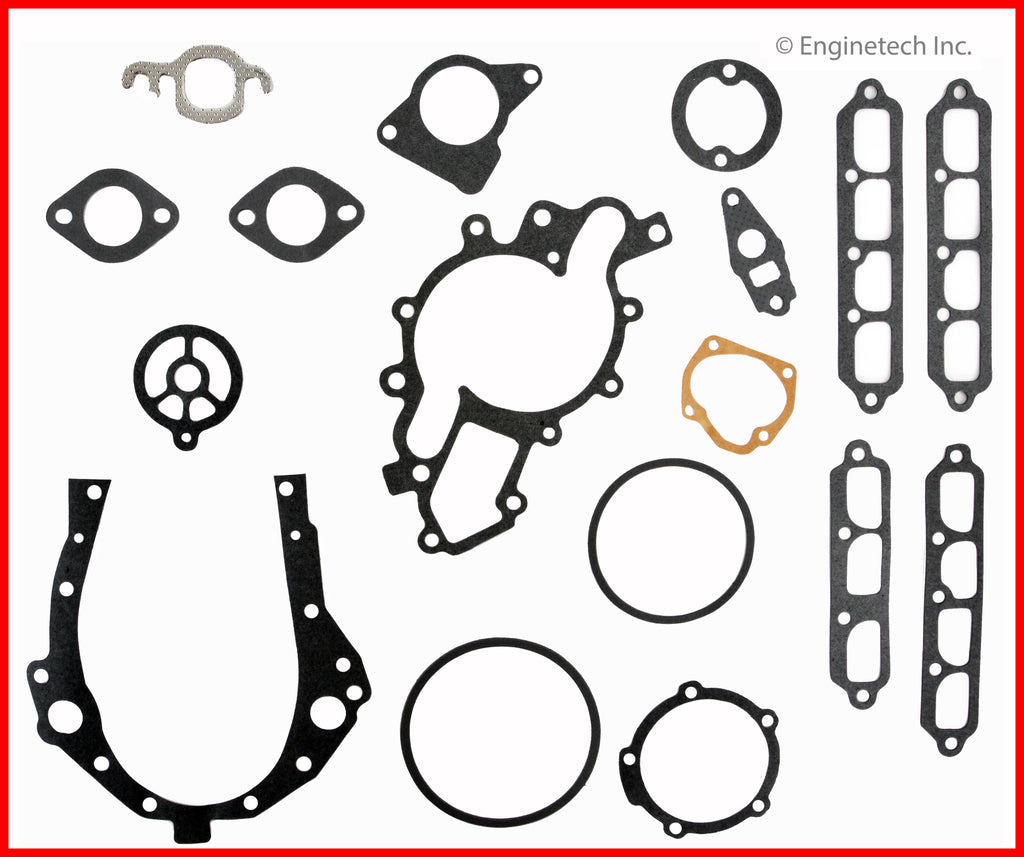 Enginetech C173-21 Engine Full Gasket Set for GMC and Chevrolet Cars and Trucks