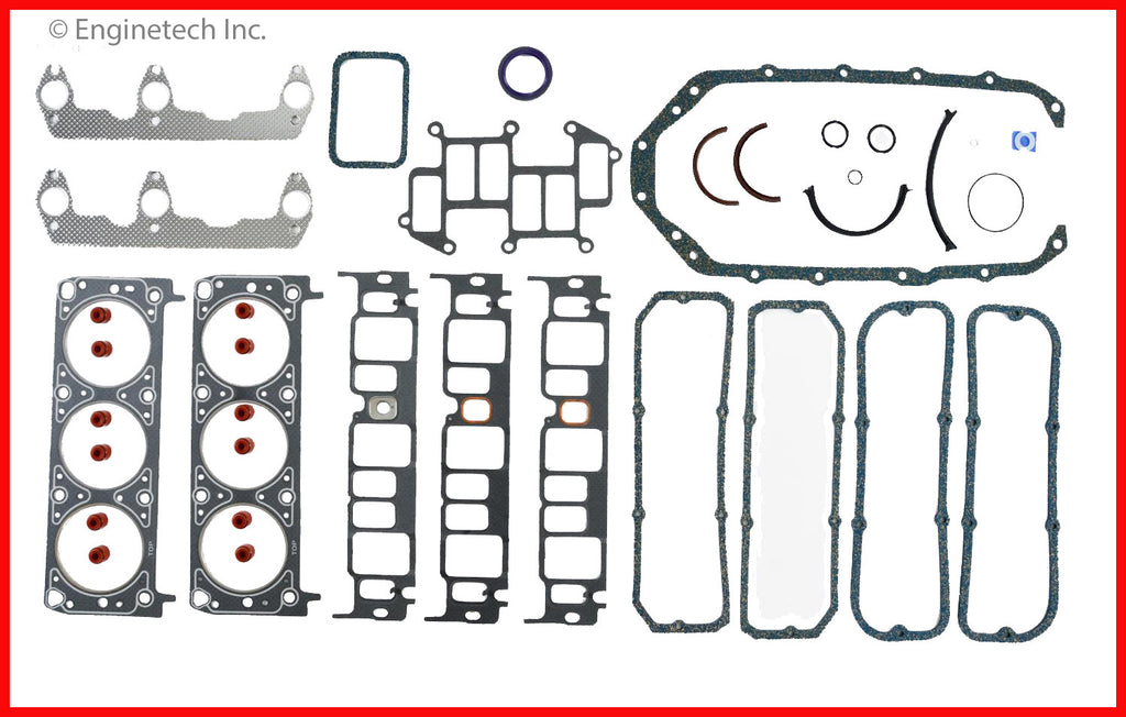 Enginetech C173-22 Engine Full Gasket Set for GMC and Chevrolet Car and Truck