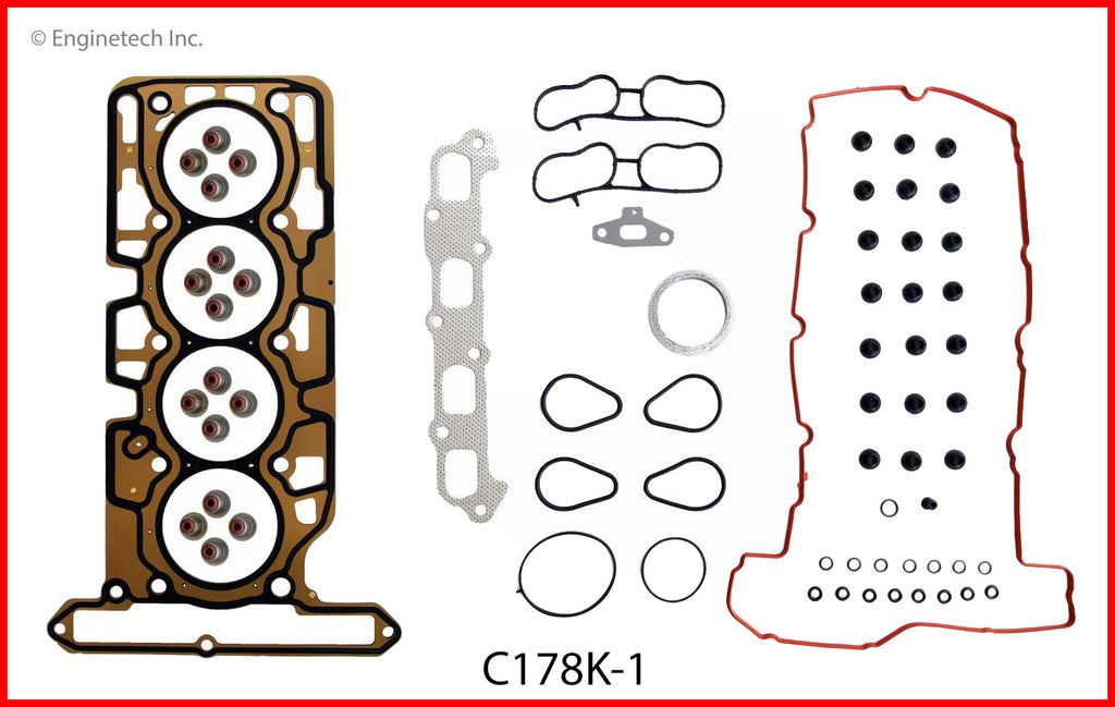 Enginetech C178K-1 Full Engine Gasket Set for GMC and Chevrolet Vehicles