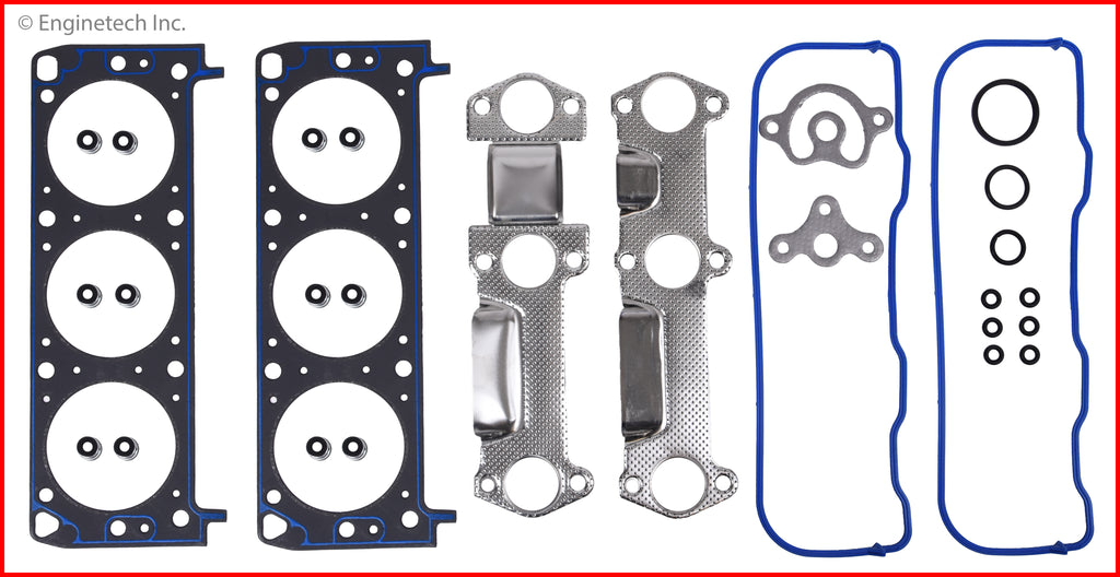 Enginetech C189HS-DWB Engine Cylinder Head Gasket Set for GMC and Chevrolet Cars and Trucks