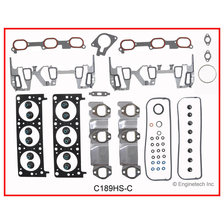 Enginetech C189K-5 Engine Full Gasket Set for GMC and Chevrolet Cars and Trucks