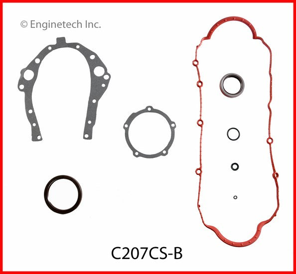 Enginetech C207CS-B Engine Lower End Gasket Set for GMC and Chevrolet Vehicles