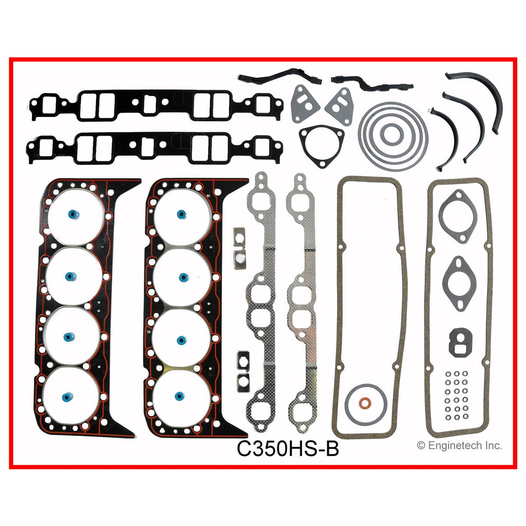 Enginetech C350HS-BWB Engine Cylinder Head Gasket Set for Chevrolet an ...