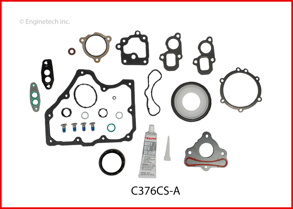 Enginetech C376CS-A Engine Lower End Gasket Set for GMC and Chevrolet Vehicles