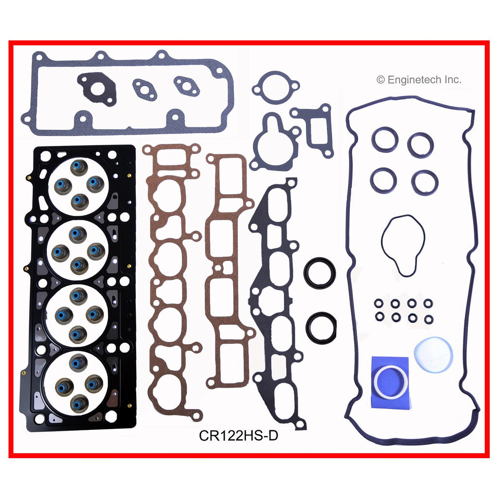 Enginetech CR122HS-DWB Engine Cylinder Head Gasket Set for GMC and Chevrolet Cars and Trucks with Head Bolts