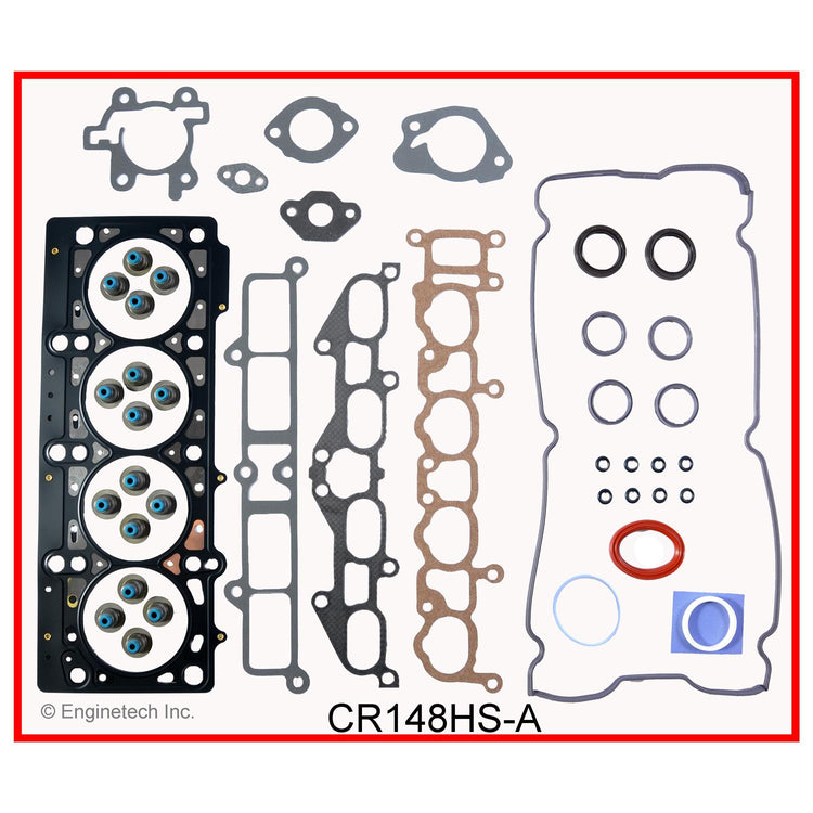 Enginetech CR148HS-AWB Engine Cylinder Head Gasket Set for GMC and Chevrolet Cars and Trucks with Head Bolts