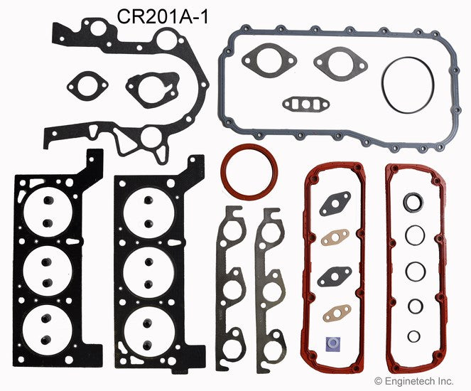 Enginetech CR201A-1 Engine Full Gasket Set for Dodge and Chrysler Vehicles