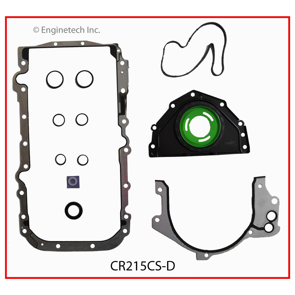 Enginetech CR215CS-D Engine Lower End Gasket Set for Dodge and Chrysler Vehicles