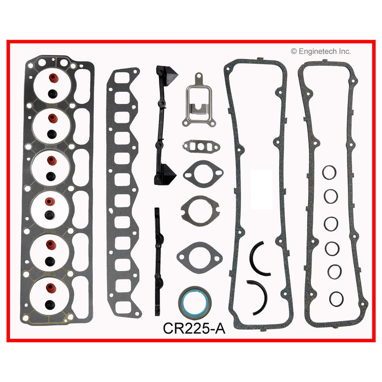 Enginetech CR225-A Engine Full Gasket Set for Dodge and Chrysler Cars and Trucks