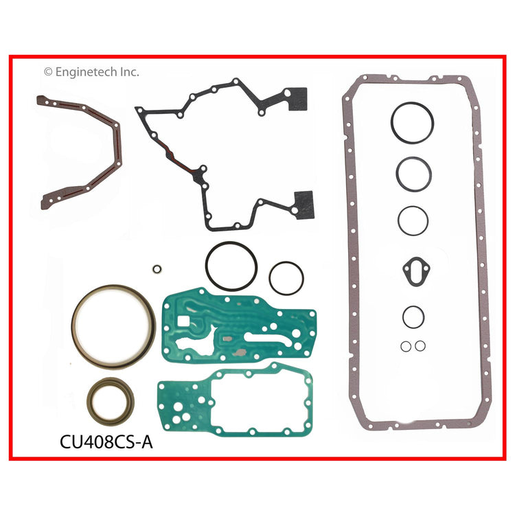 Enginetech CU408CS-A Engine Lower End Gasket Set for Cummins Trucks