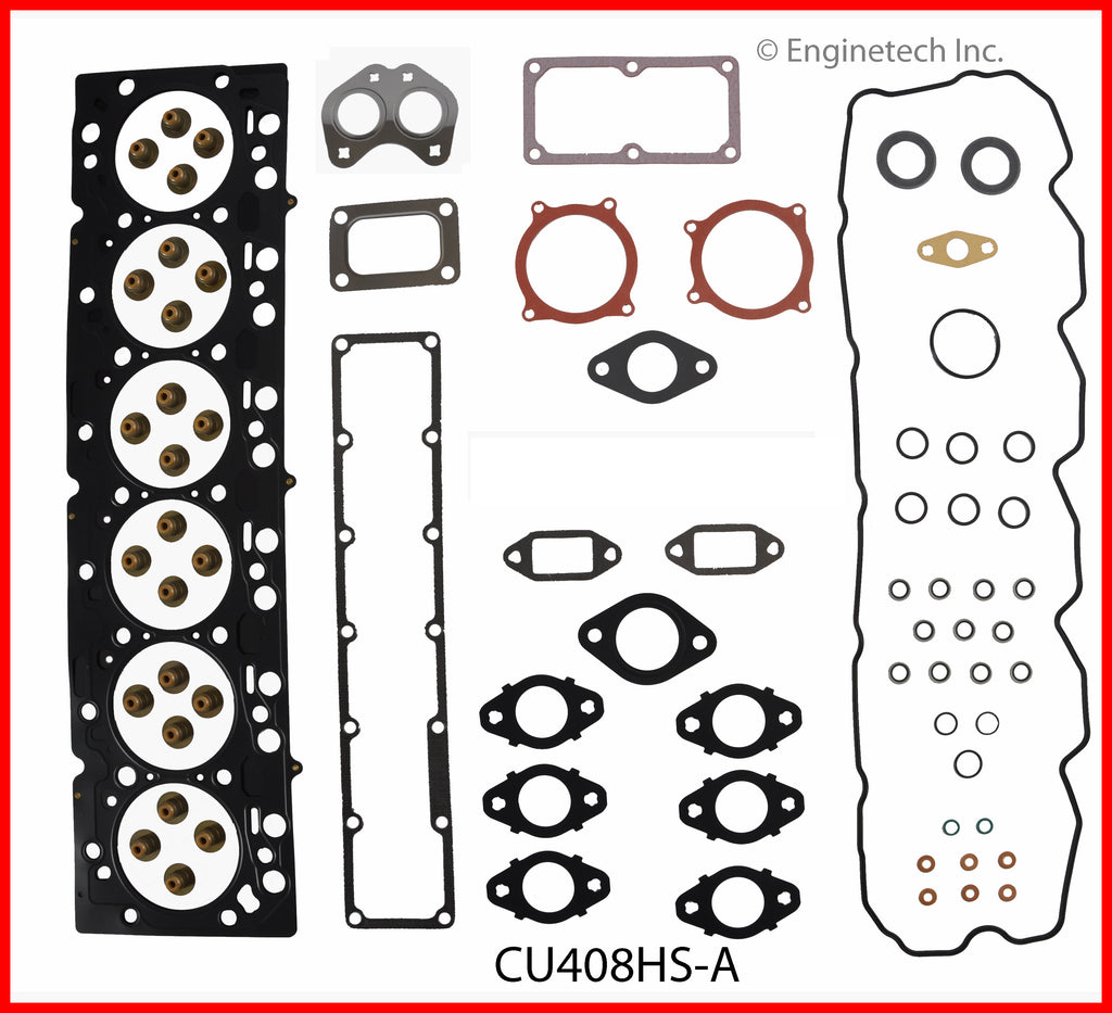 Enginetech CU408HS-AWB Engine Cylinder Head Gasket Set for Cummins Tru ...