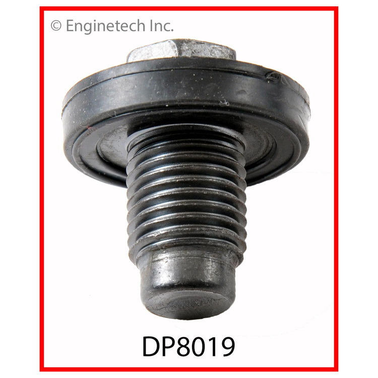 Enginetech DP8019 Engine Oil Pan Oil Drain Plug with Rubber Flange Gas ...