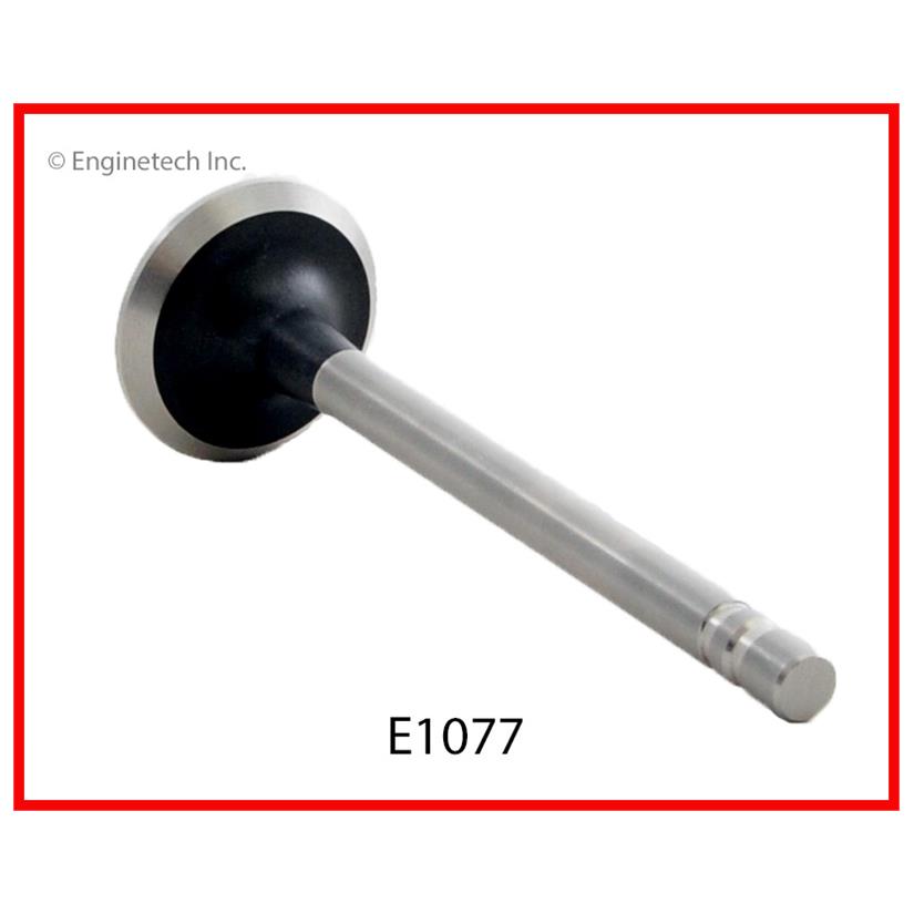 Enginetech E1077 Engine Exhaust Valve with Oversized Stem and Head
