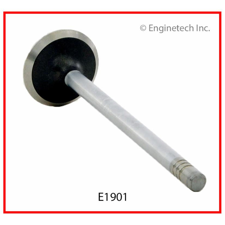 Enginetech E1901 Engine Exhaust Valve with Oversized Stem and Head for Ford EXP and Escort