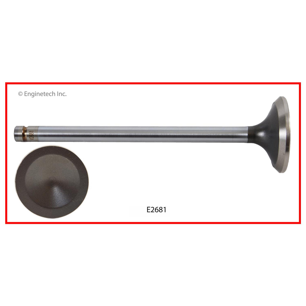 Enginetech E2681 Engine Exhaust Valve with Oversized Stem and Head for GM and Buick Models