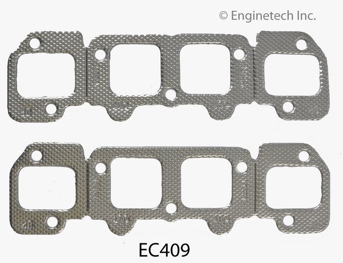 Enginetech EC409 Exhaust Manifold Gasket for Chevrolet and GMC Cars and Trucks