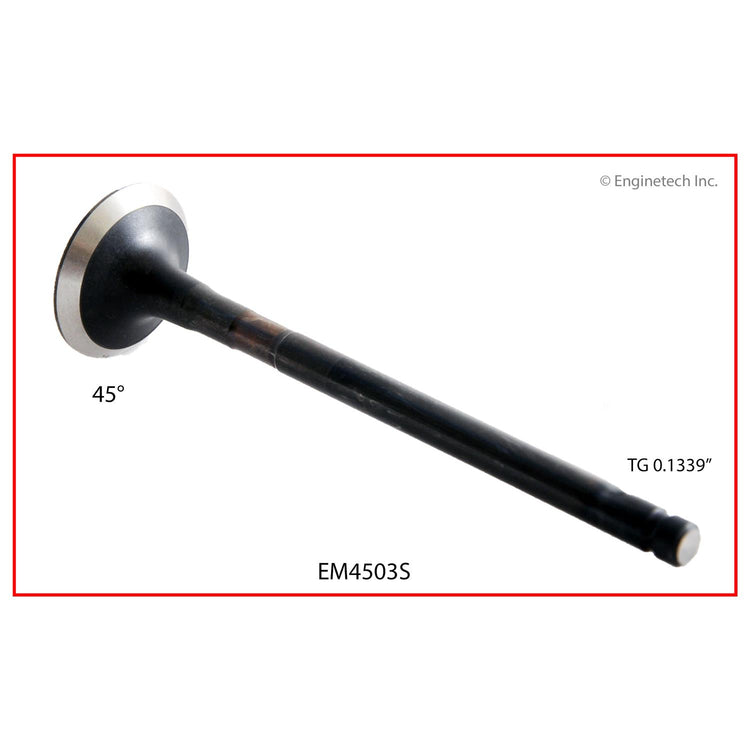 Enginetech EM4503S Engine Exhaust Valve for Toyota Tacoma, 4Runner, Tundra