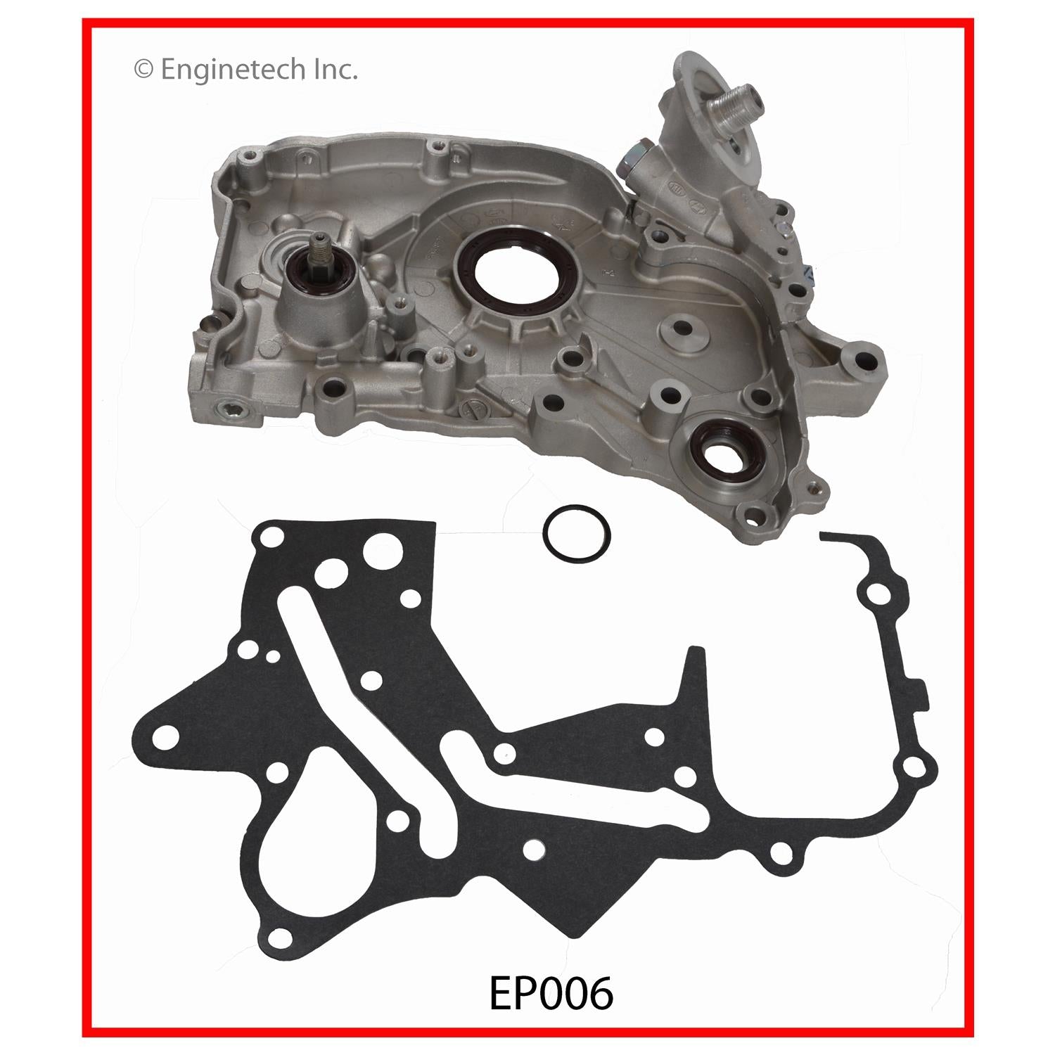 Enginetech EP006 Engine Oil Pump with Gasket for Hyundai and Kia Vehic ...