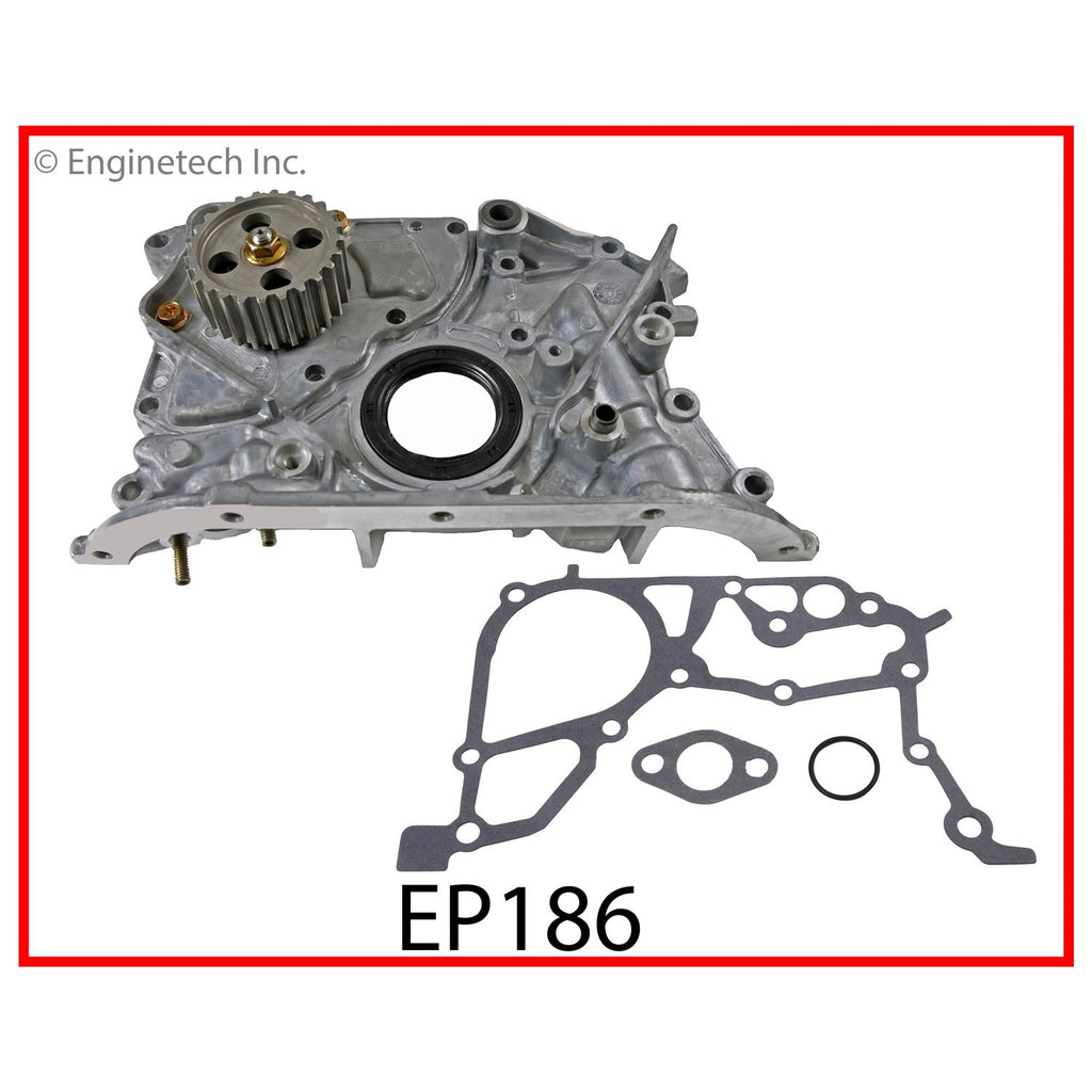 Enginetech EP186 Engine Oil Pump with Gasket for Toyota Camry (1992-2001)