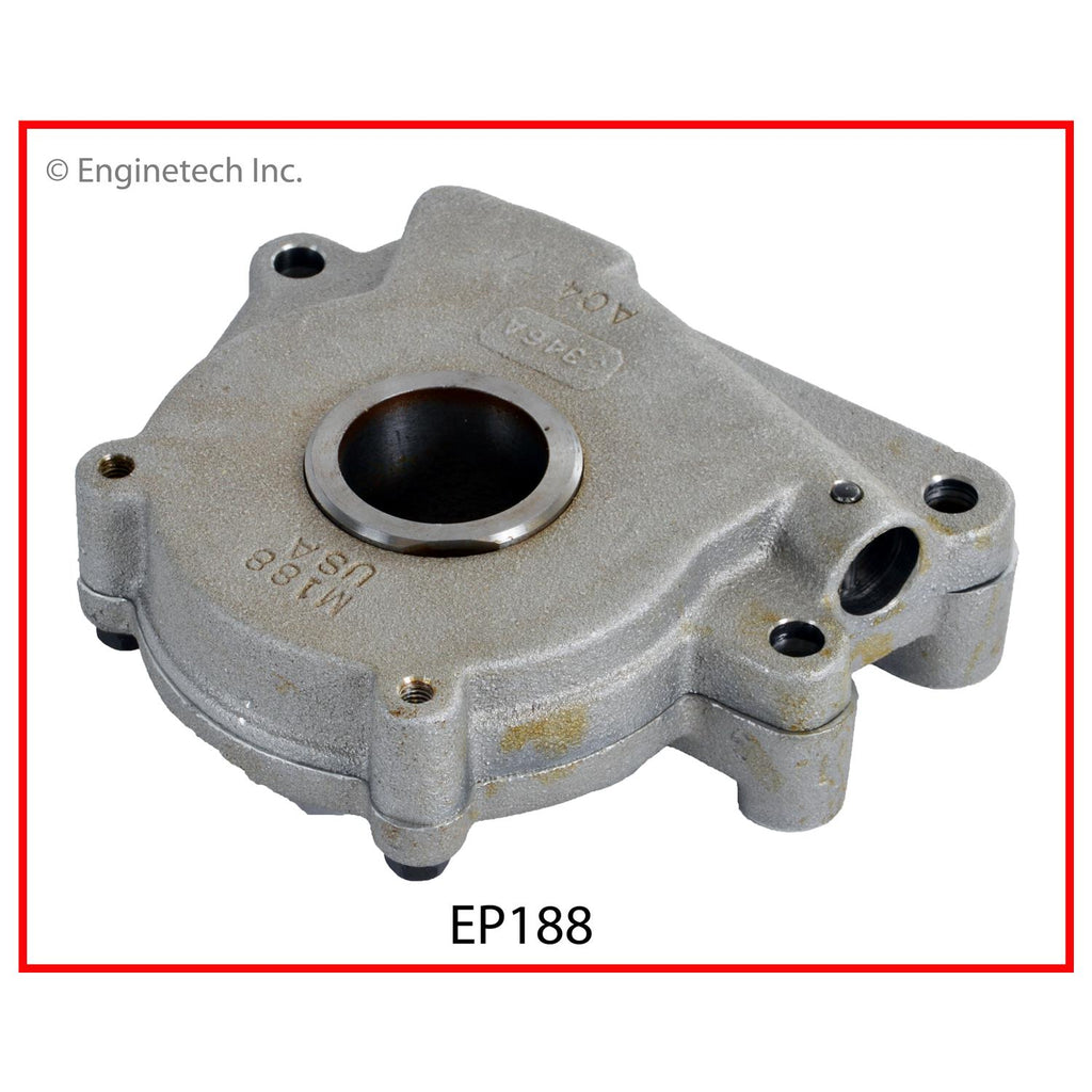 Enginetech EP188 Engine Oil Pump with Gasket for Cadillac and Pontiac Models