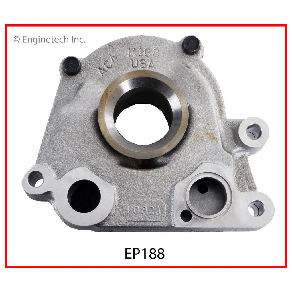 Enginetech EP188 Engine Oil Pump with Gasket for Cadillac and Pontiac Models
