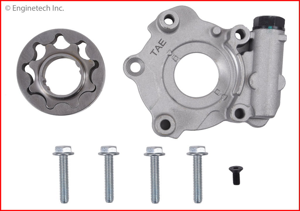 Enginetech EP2215 Engine Oil Pump with Gasket for Hyundai and Kia 2012-2014 Models