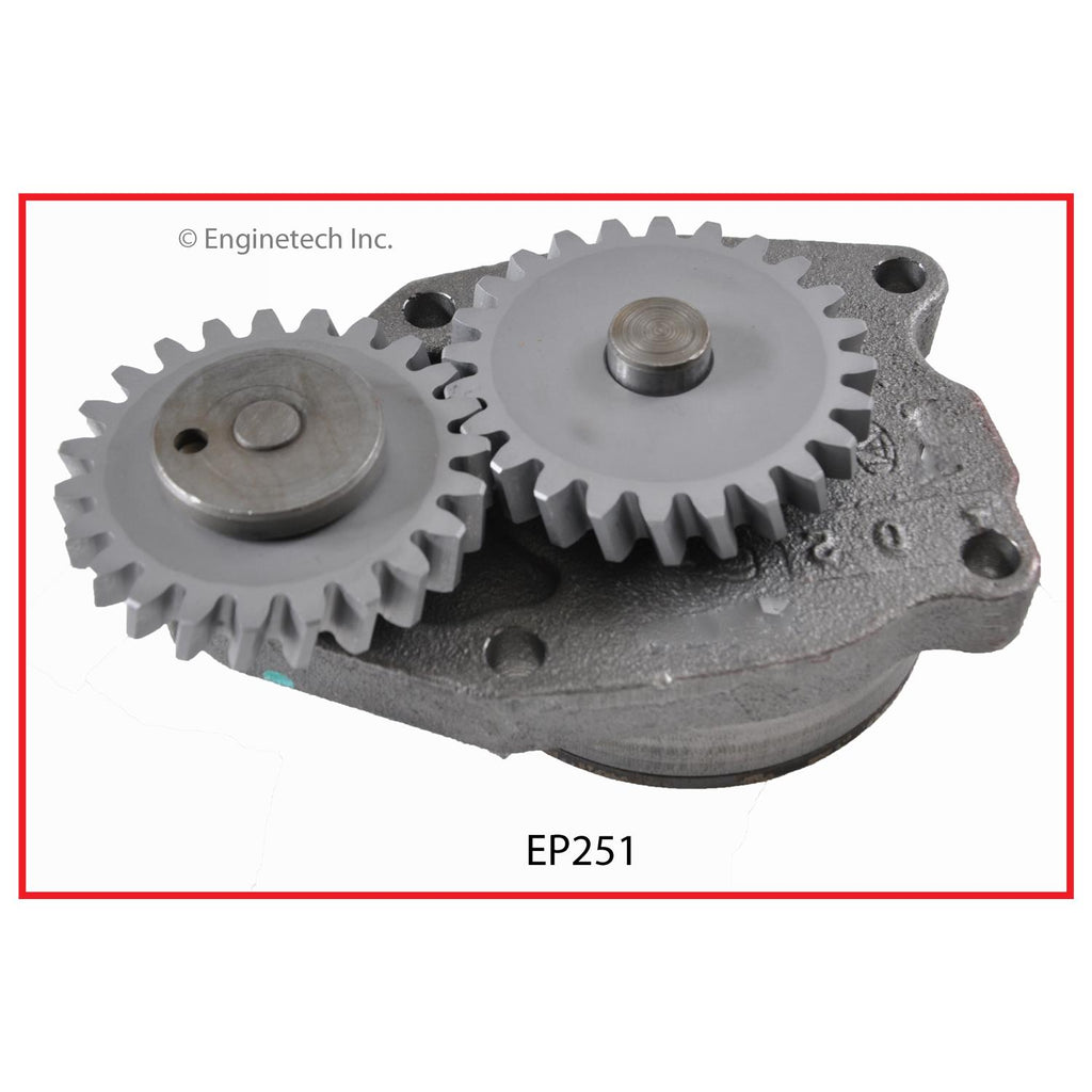 Enginetech EP251 Engine Oil Pump with Gasket for Dodge D250 and D350 (1989-1994)