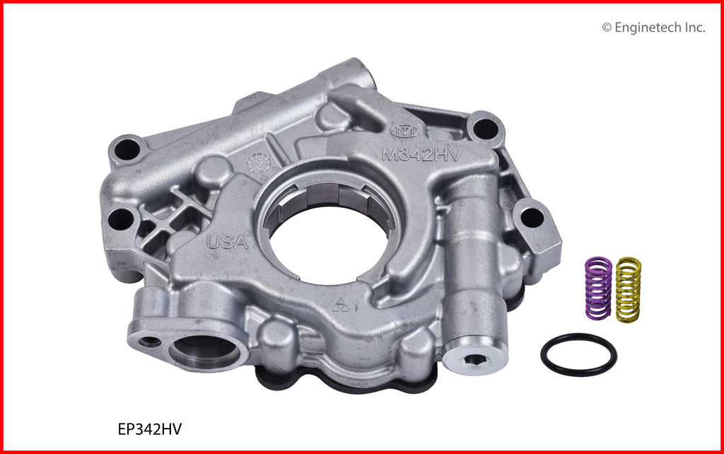 Enginetech EP342HV High Volume Rotary Oil Pump with Gasket for Dodge and Chrysler Vehicles