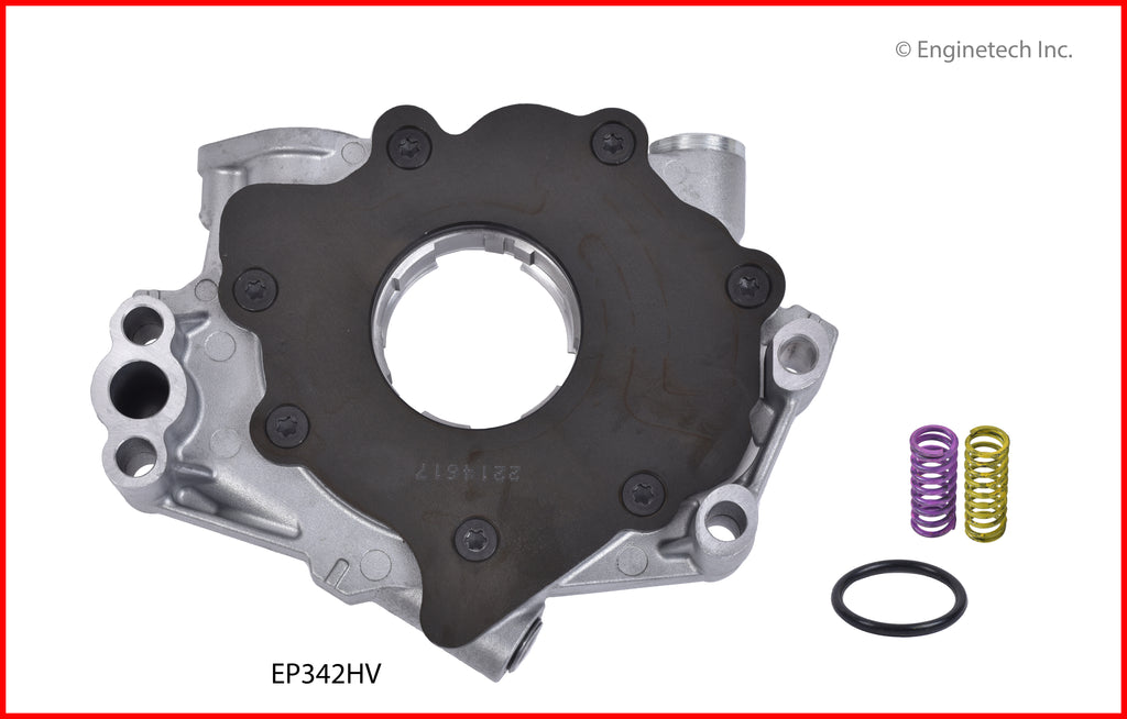 Enginetech EP342HV High Volume Rotary Oil Pump with Gasket for Dodge and Chrysler Vehicles