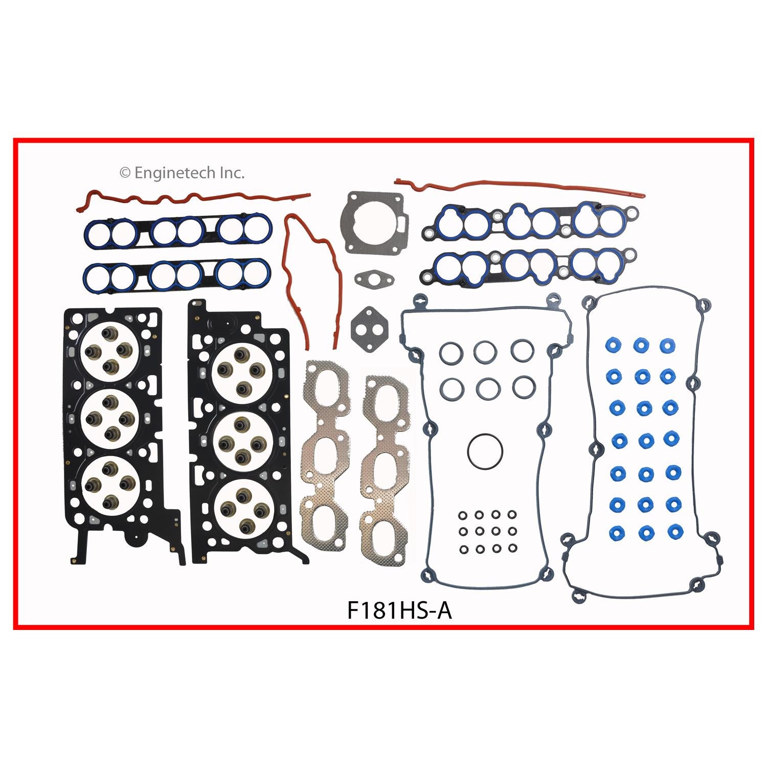 Enginetech F181HS-AWB Engine Cylinder Head Gasket Set for Ford and Mer ...