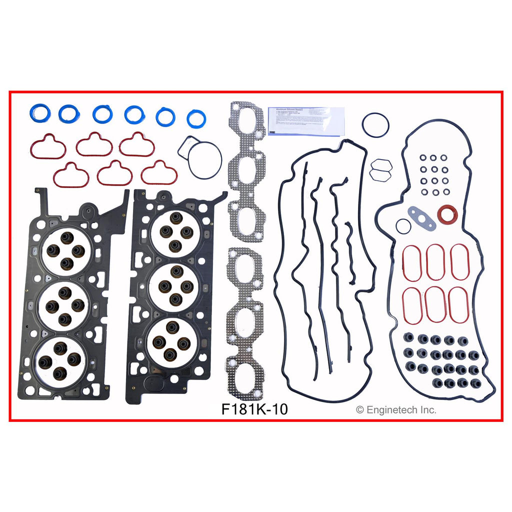 Enginetech F181K-10 Engine Full Gasket Set for Ford and Mazda Vehicles