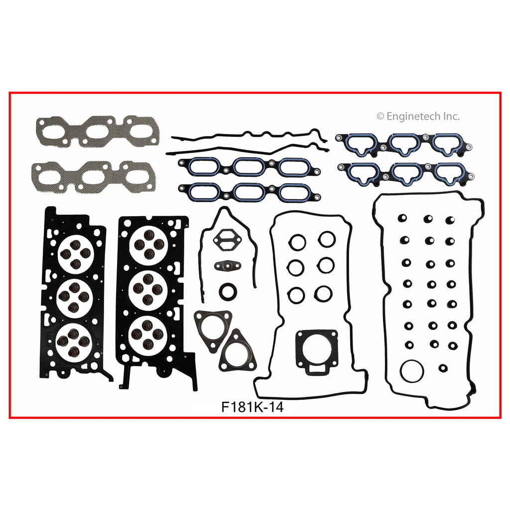Enginetech F181K-13 Engine Full Gasket Set for Ford and Mercury Vehicles