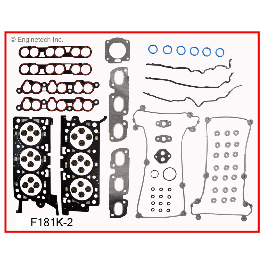 Enginetech F181K-2 Engine Full Gasket Set for Ford Taurus and Mercury Sable